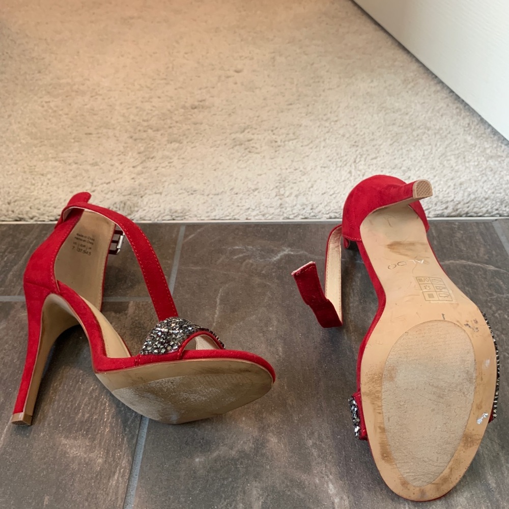 Aldo suede embellished heels - Picture 4 of 6